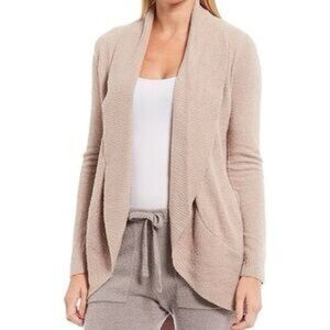 Barefoot Dreams Women's oat colored Open Front Cardigan